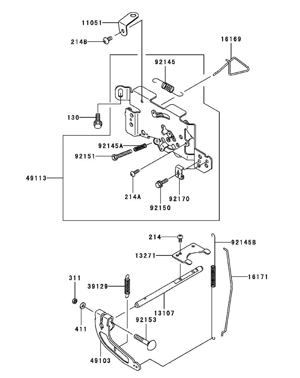 Fh680v-As29 Control Equipment Diagram and Parts List for M54-KW (53BB5DBW150-23-HP)(2003 1/2) Cub Cadet Lawn Tractor